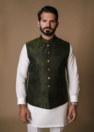 HENNA JAMAWAR WAISTCOAT