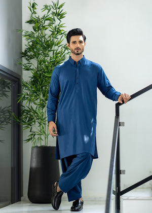 Stitched Shalwar Kameez (SCS15) Royal Blue