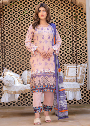 PRINT LAWN UNSTITCHED RO-417