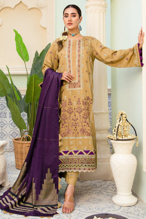 I-15 : Unstitched Embroidered Viscose 3PC