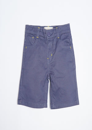 Grey twill shorts