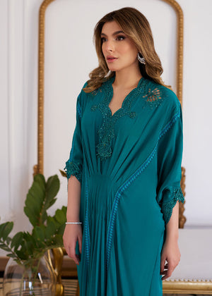 Emmeline Emerald Crepe Kaftan