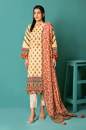 2 Piece Winter Embroidered Unstitched Khaddar