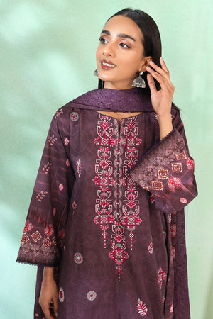 3 Piece - Embroidered Lawn - 184