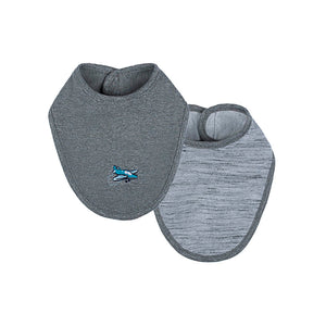 Grey & Charcoal Bibs Set