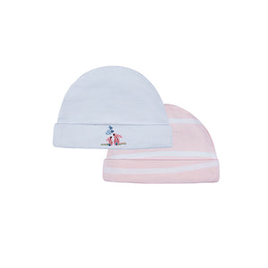 Pink & White Beanies