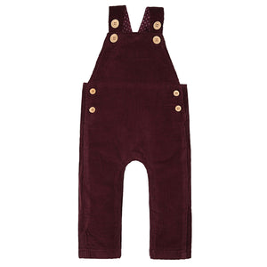 Maroon Cord Dungaree