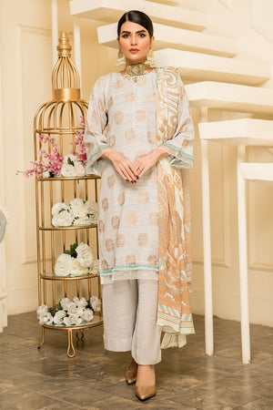 3 Piece - Premium Jacquard Slub Peach - 303