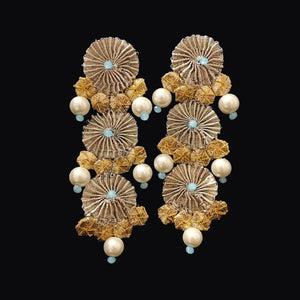 Zar - Ganga Jamuna Earrings