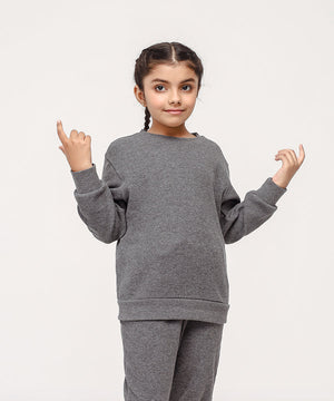 Girls' Basic Waffle Knit Shirt