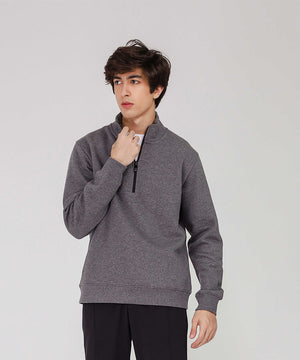 Men's Half Zip Mock Neck