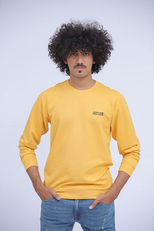 Yellow Basic Sweatshirt