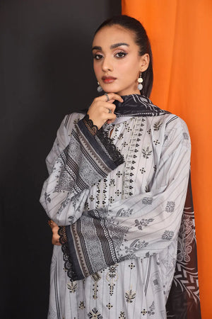 3 Piece - Embroidered Lawn - 8140