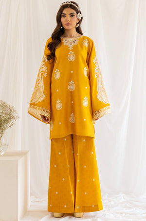 LEM-12 2PC EMBROIDERED LAWN STITCHED