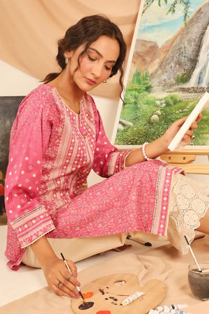 1 Piece - Digitally Printed Lawn Shirt -8054