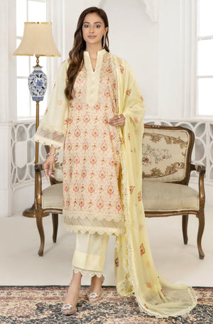 ME-22-114 3Pcs Embroidered lawn