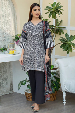 3 Piece - Luxury Printed Cambric - 8123