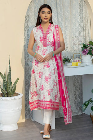 3 Piece - Luxury Printed Cambric - 8128