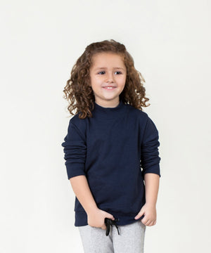 Girls' Mock Neck Sweatshirt