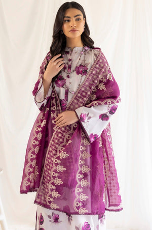 PLS-123  3PC SILK LAWN STITCHED I UNSTITCHED