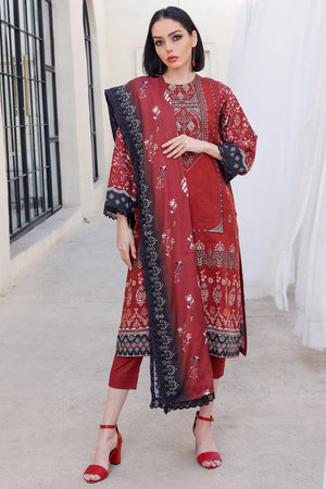 3 PIECE - PREMIUM EMBROIDERED KHADDAR - 8352