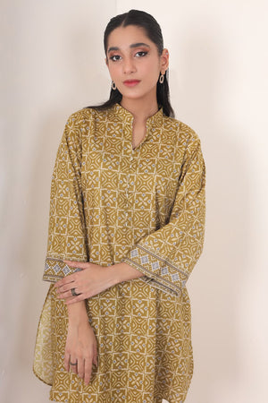 2 Piece - Digitally Printed Khadar - 8331