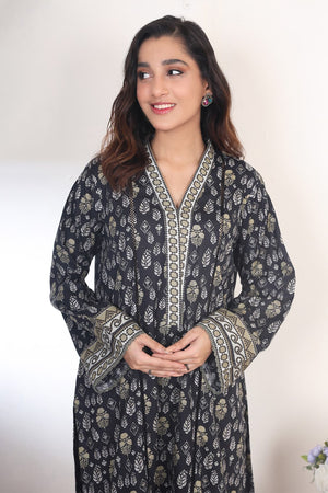 2 Piece - Digitally Printed Khadar - 8339