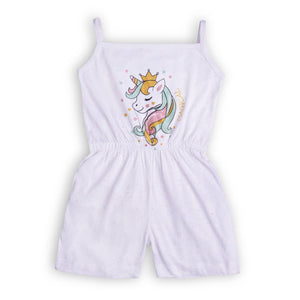 Girls Unicorn Prnt Jumpsuit