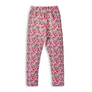 Girls Pink Flower Tight