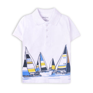 Boys White  Polo Shirt