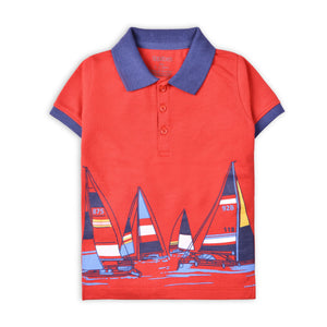 Boys Red Polo Shirt