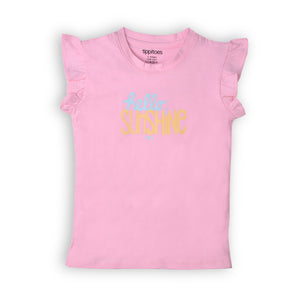 Girls Sunshine Printed  Tee