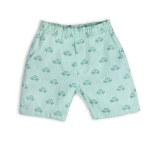 Boys Car  Print Shorts