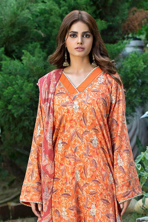 3 Piece - Embroidered Lawn - 8089