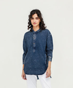 Women's Denim Tunic Shirt