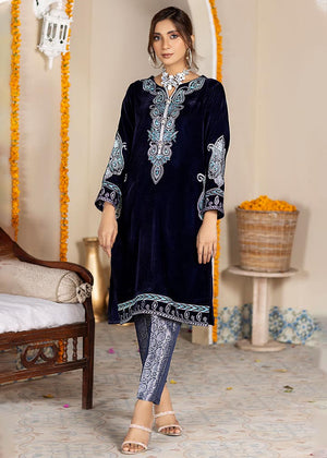 Embroidered Velvet Shirt -2549