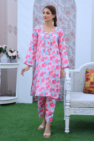 2 Pc Lawn Printed Stitched Co-ords