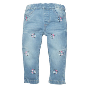 Floral Embroidered Jeans