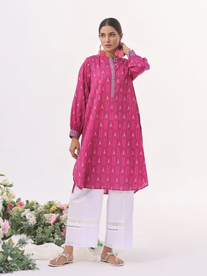 1Pc Printed Pret Kurti Lawn Aatishi - OWKT-2401004