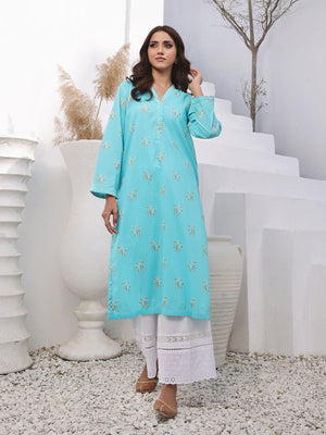 1Pc Printed Pret Kurti Lawn - OWKTG-2310031