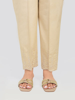 Women Beige Lawn Trouser - OWESP-2206029-1