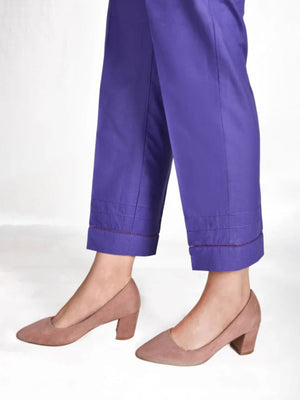 Women Purple Lawn Trouser - OWSP-2205017-A