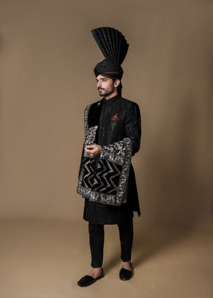 Sherwani Fully Hand Embellishment