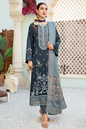 I-16 : Unstitched Embroidered Viscose 3PC