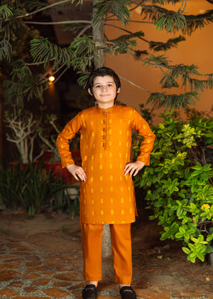 Mustard Boys Kurta Pajama