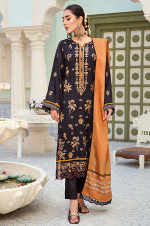 I-13 : Unstitched Embroidered Viscose 3PC