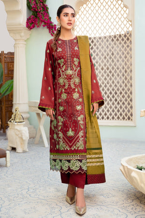 I-17 : Unstitched Embroidered Viscose 3PC