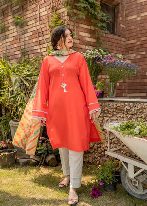 Orange Kurta