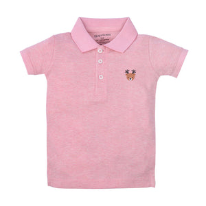 Melange Pink Basic Polo