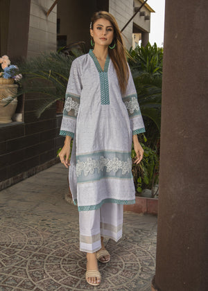 White Chikankari Kurta